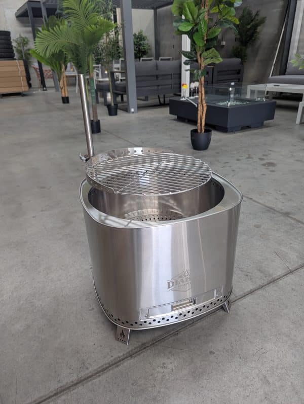 Diablo Smokeless Fire Pit 500mm with Adjustable Grill, Lid & Carry bag - Image 10