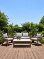 The Barcelona - 4-Seat Aluminium Outdoor Sofa Set - Image 3