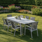 La Mesa - Premium 10-Seat Aluminium Outdoor Dining Table Set - Image 5