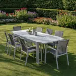 La Mesa - Premium 10-Seat Aluminium Outdoor Dining Table Set - Image 5