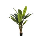 180cm Artificial Banana Outdoor Decor Tree with 3 Poles and 21 Leaves