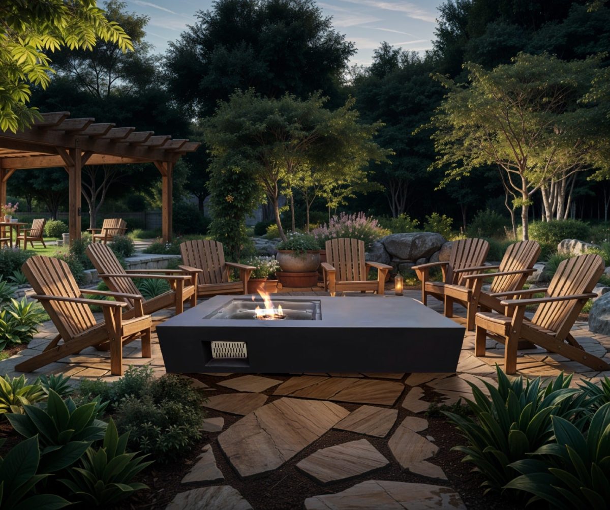 Outdoor HQ 127cm Ethanol Firepit Table 127cmx 76cm X 30cm - Image 3