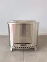 Diablo Smokeless Fire Pit 500mm with Adjustable Grill, Lid & Carry bag