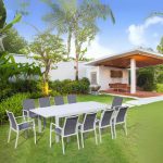 La Mesa Retractable 10-Seat Outdoor Dining Table - Image 2