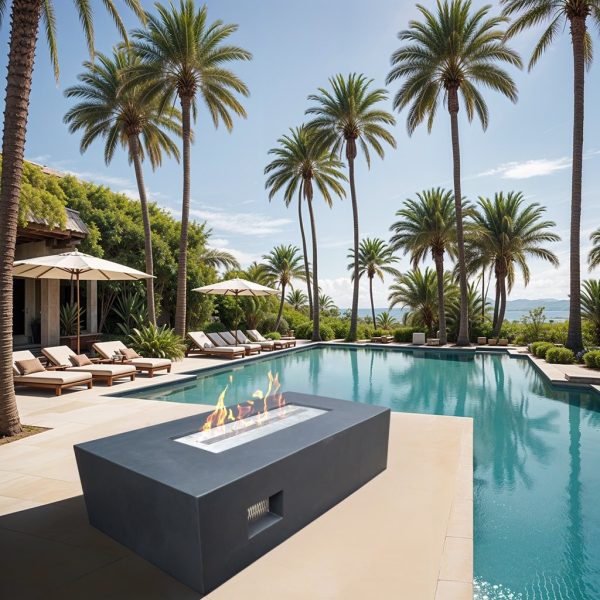 Outdoor HQ Ethanol Firepit Table – Sleek and Safe 140cmx 70cm x 40cm