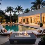 Outdoor HQ 132cm Ethanol Firepit Table – Modern Elegance 132cm x 70cm x 35cm