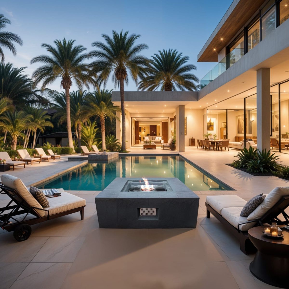 Outdoor HQ 91cm Ethanol Firepit Table – Compact Charm - 91cmx 91cmx 40cm High - Image 2