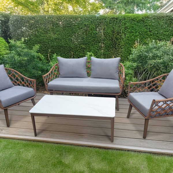 The Barcelona Outdoor Aluminium Sofa – Sleek Design