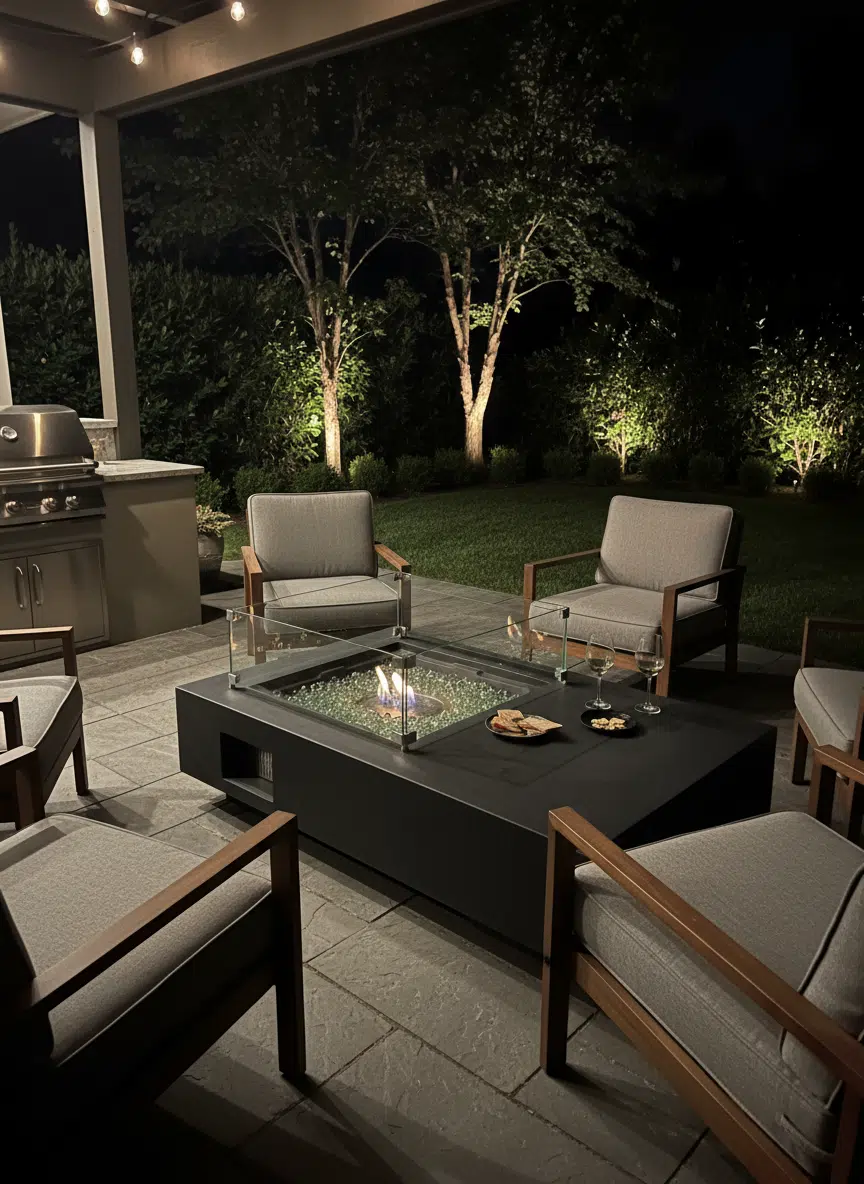 Outdoor HQ 127cm Ethanol Firepit Table 127cmx 76cm X 30cm - Image 3