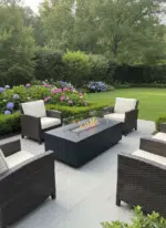 Outdoor HQ Ethanol Firepit Table – Sleek and Safe 140cmx 70cm x 40cm - Image 3