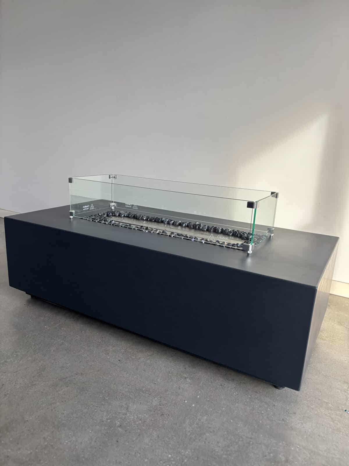 Outdoor HQ Ethanol Firepit Table – Sleek and Safe 140cmx 70cm x 40cm - Image 4