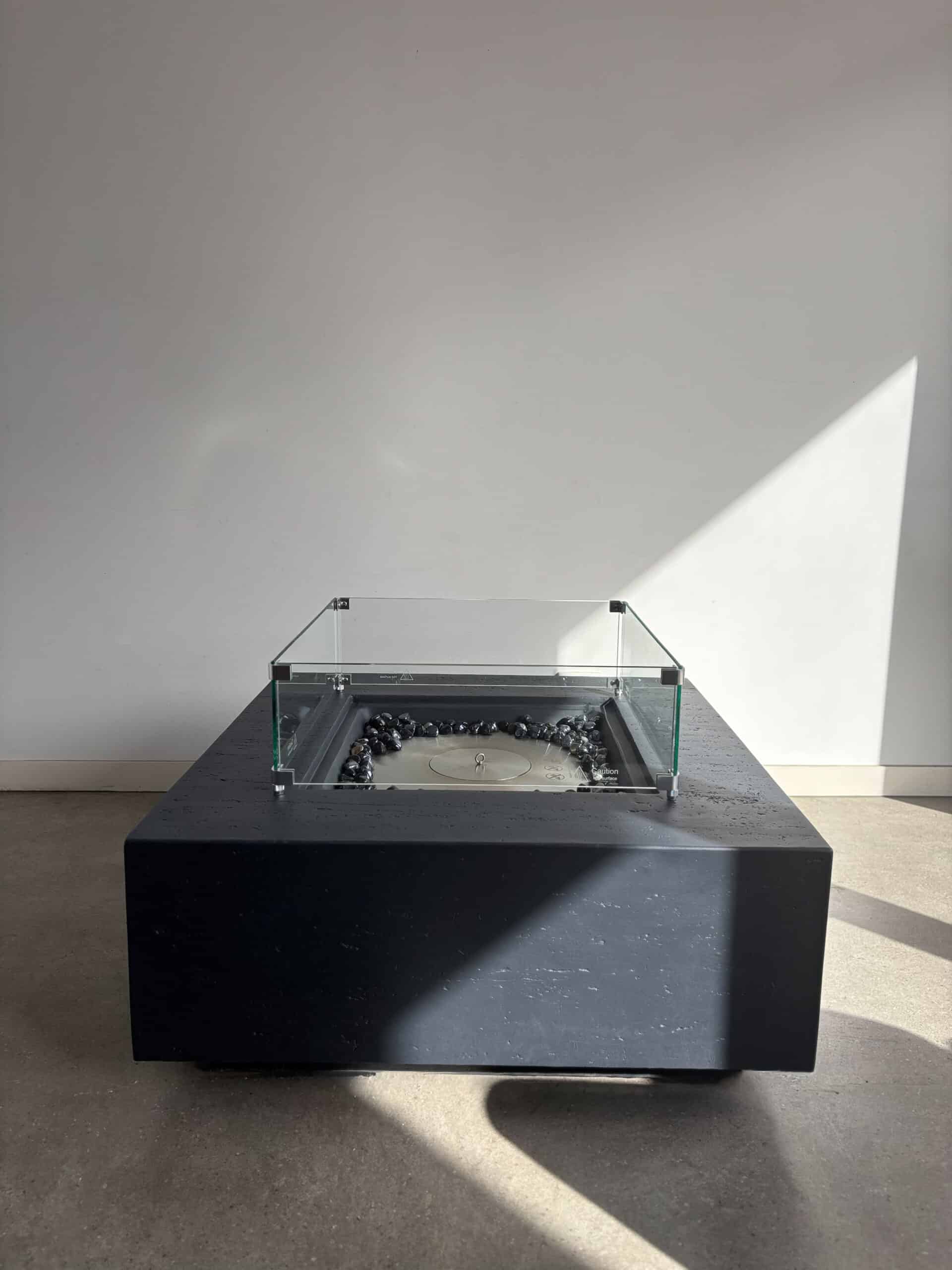 ethanol-firepit-91x91x40-1 Outdoor HQ 91cm Ethanol Firepit Table – Compact Charm - 91cmx 91cmx 40cm High - Image 1