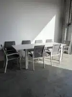 La mesa retractable 10 seat outdoor dining table