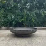 Carbon steel fire pit 1000mm x 3mm with 450 x 60 x 3mm base