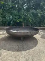 Carbon steel firepit 1000mm x 3mm with base