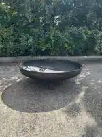 Carbon steel firepit 800mmx3mm with 75mm base