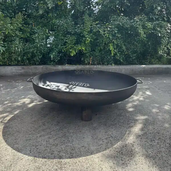 Carbon steel firepit 800mmx3mm with 75mm base