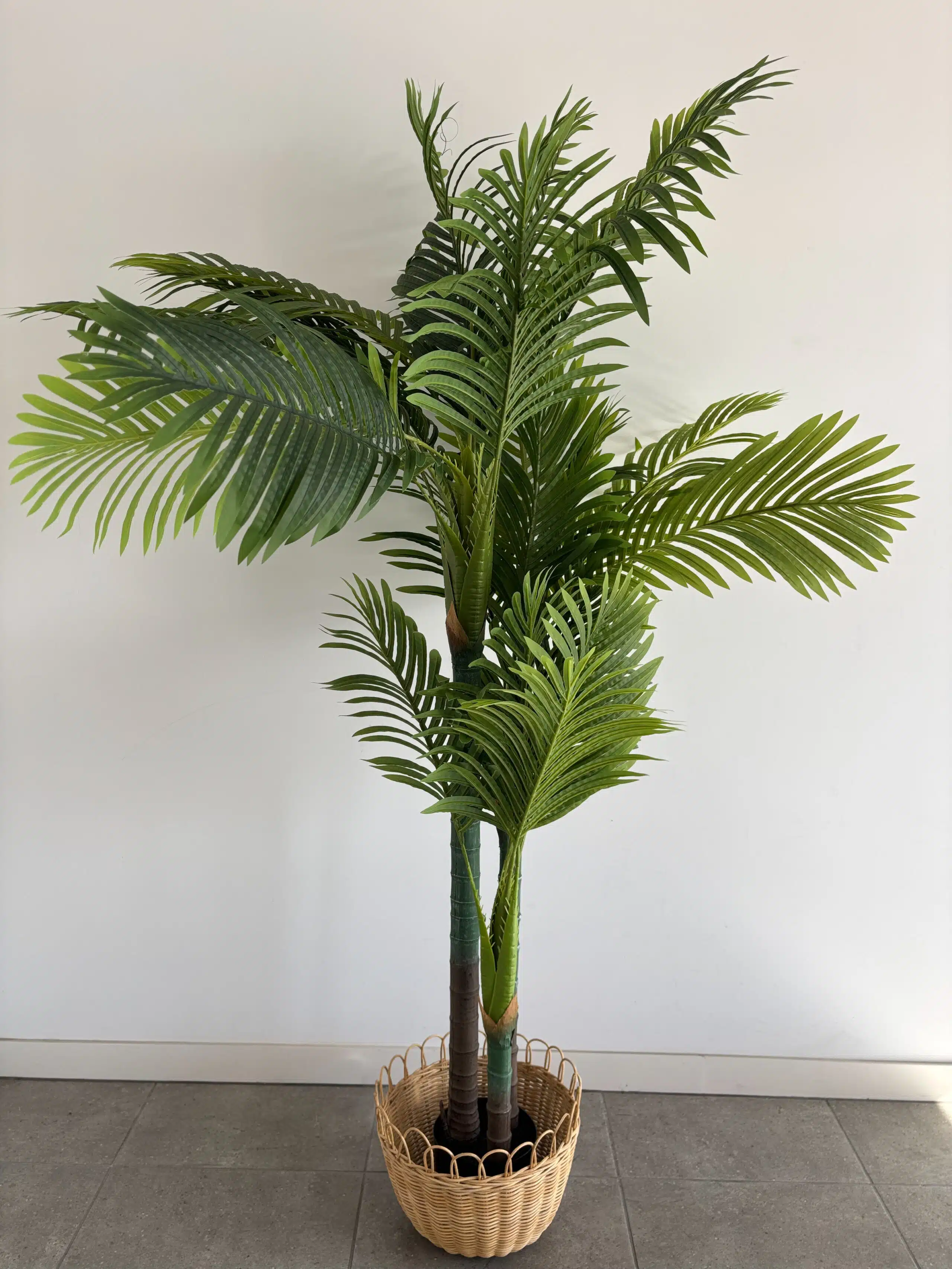 areca-palm-tree 180cm artificial areca palm outdoor decor tree with 3 poles and 24 leaves