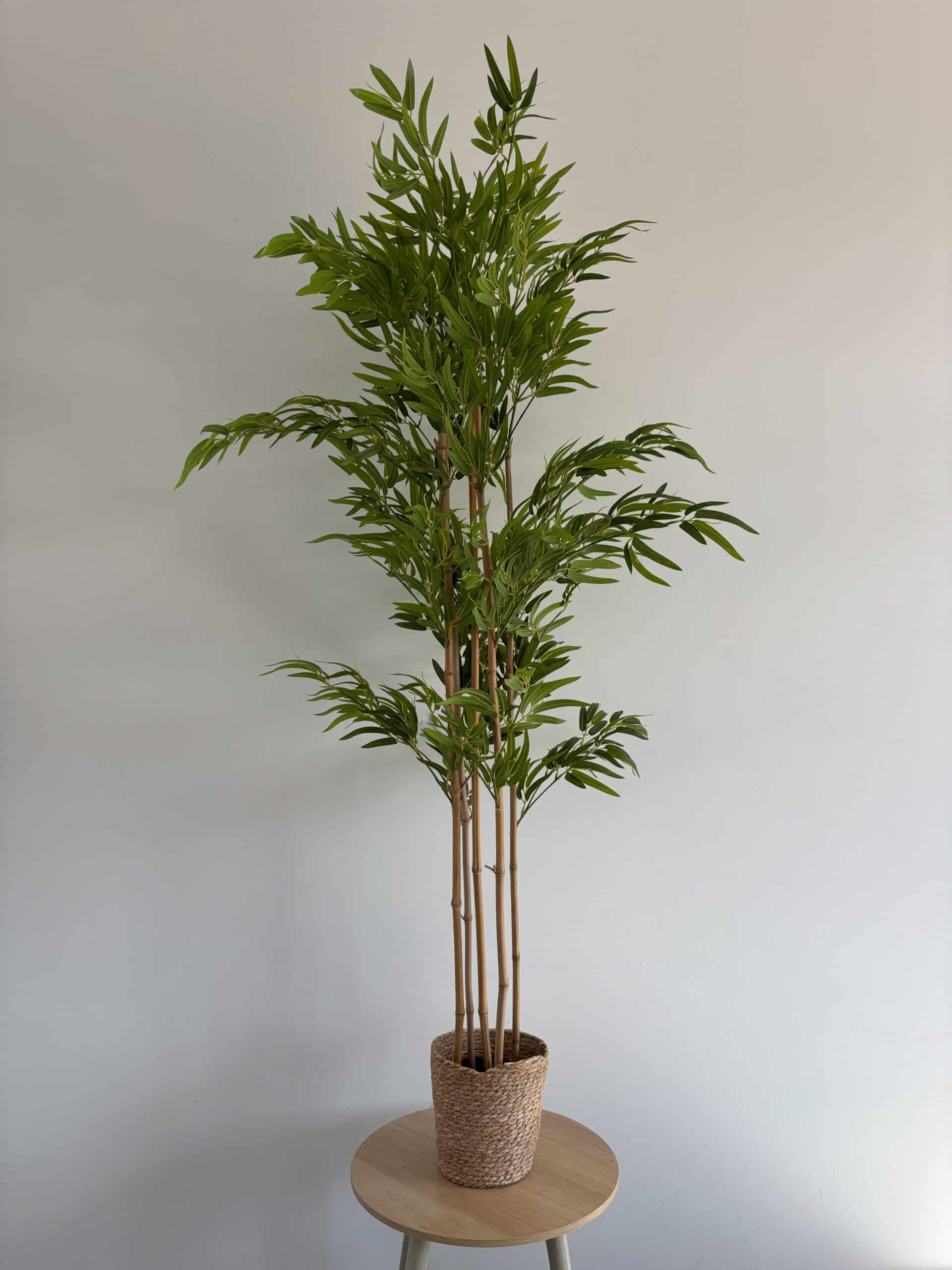 bamboo-tree 180cm Artificial Bamboo Outdoor Decor Tree with 5 Poles and 20 Branches - Image 1