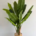 180cm artificial banana outdoor decor tree with 3 poles and 21 leaves