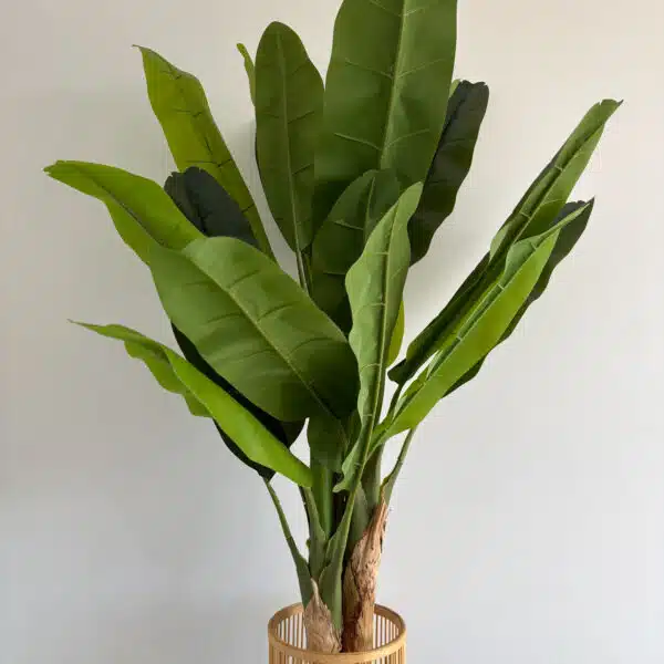 180cm artificial banana outdoor decor tree with 3 poles and 21 leaves