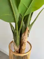 180cm Artificial Banana Outdoor Decor Tree with 3 Poles and 21 Leaves - Image 3