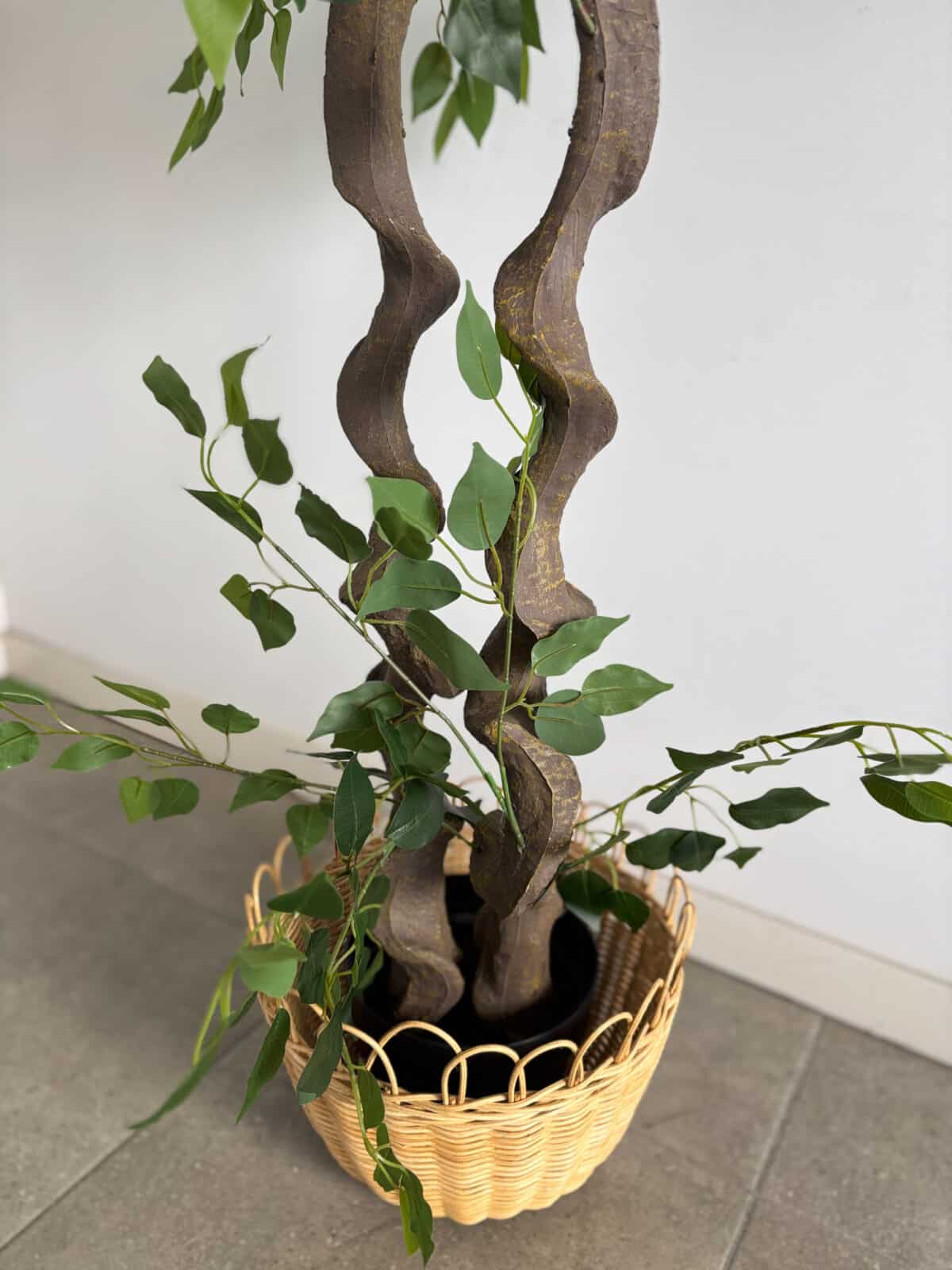 180cm Artificial Banyan Outdoor Decor Tree with 2 Poles - Image 3