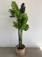 170cm Artificial Monstera Outdoor Decor Tree with 3 Poles and 26 Leaves