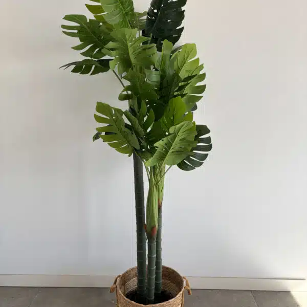 170cm artificial monstera outdoor decor tree with 3 poles and 26 leaves