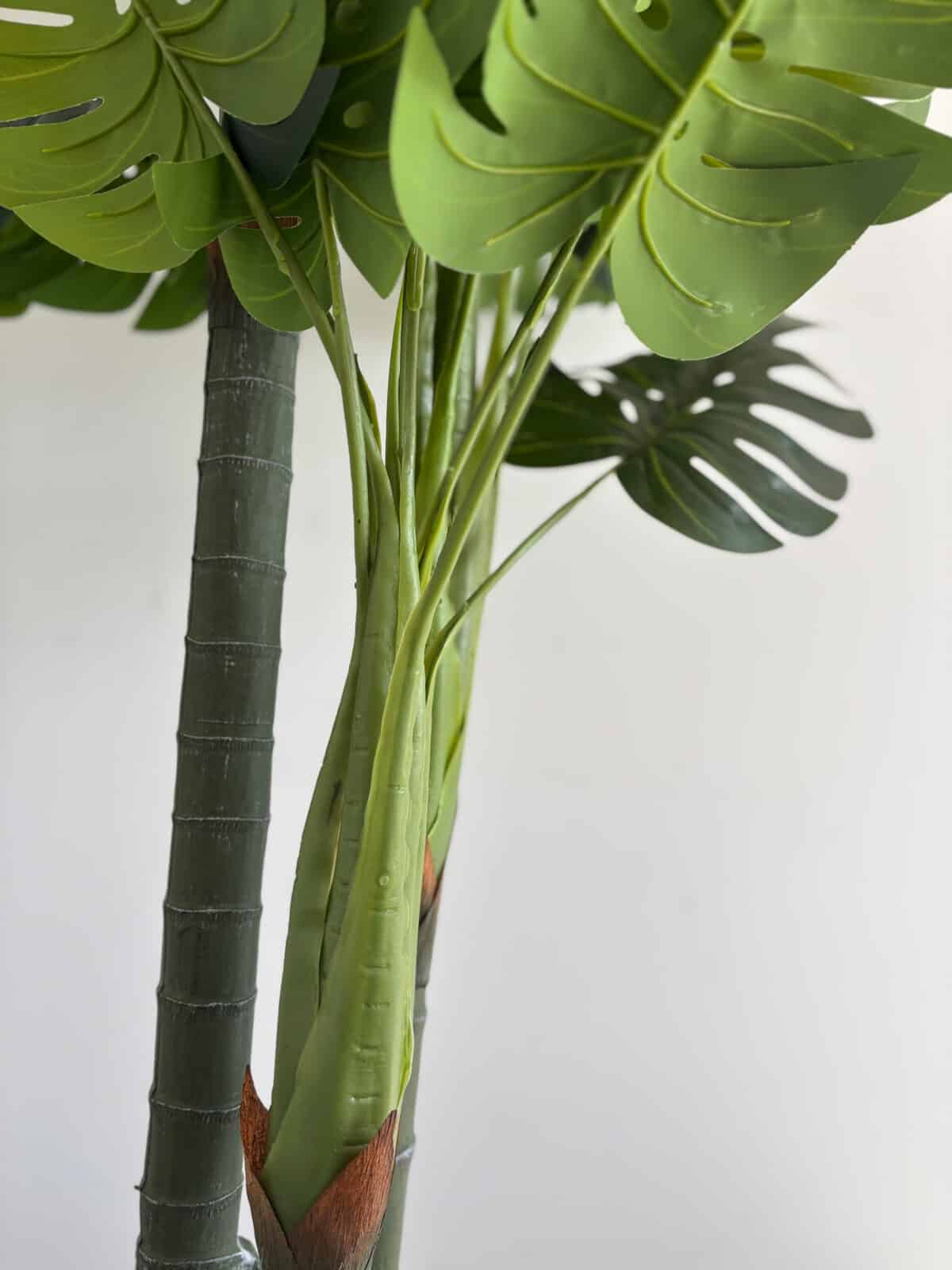170cm Artificial Monstera Outdoor Decor Tree with 3 Poles and 26 Leaves - Image 3