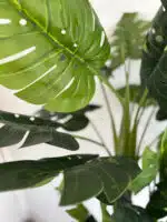 170cm Artificial Monstera Outdoor Decor Tree with 3 Poles and 26 Leaves - Image 2