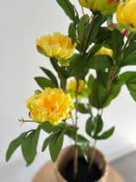 80cm Yellow Artificial Peony in Decorative Pot - Outdoor Decor - Image 2