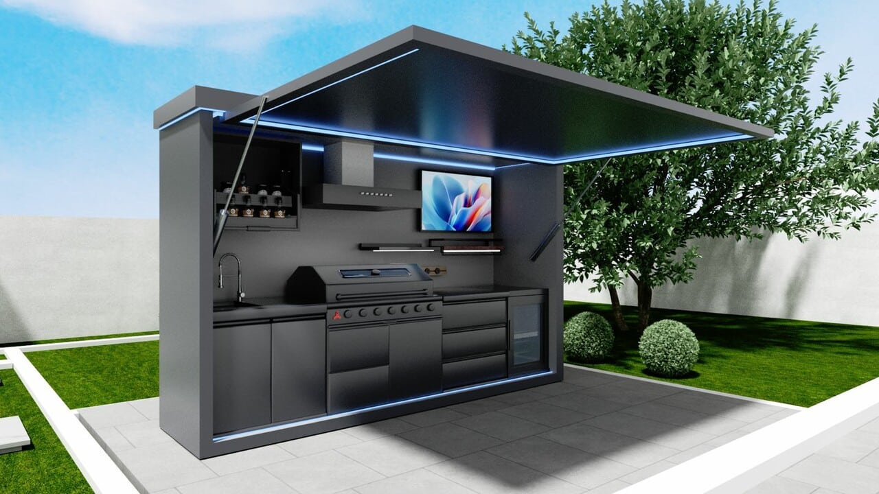 large-BBQ Pod 1 Diablo 3.5m Outdoor Kitchen Pod - Presale Price - Image 1