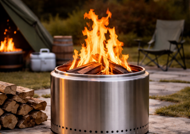 Portable Smokeless fire pit